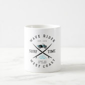 Mug Cavalier de vague temps de surf (Centre)