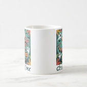 Mug Cavalier Dino Squelette – Squelette sur T-Rex Momi (Centre)