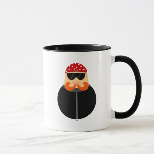 Mug Cavalier drôle de route de motard de moto (Droite)