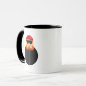 Mug Cavalier drôle de route de motard de moto (Devant gauche)