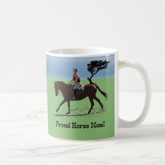 Mug Cavalier fier mignon de maman de cheval (Droite)