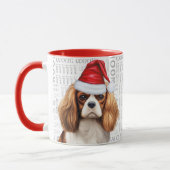Mug Cavalier King Charles Dog Père Noël sur Woof Arriè (Gauche)