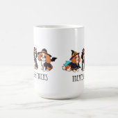 Mug Cavalier King Charles halloween traite et tricks (Centre)