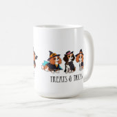 Mug Cavalier King Charles halloween traite et tricks (Devant droit)