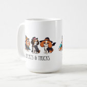 Mug Cavalier King Charles halloween traite et tricks (Devant gauche)