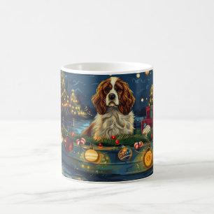 Mug Cavalier King Charles Noël Festive Voyage