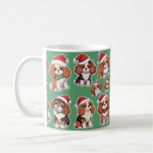 Cavalier King Charles Pastel Motif de Noël