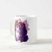 Mug Cavalier King Charles Pastel plus de Splash de cou (Devant gauche)