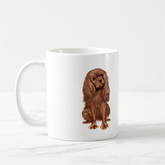 Mug Cavalier King Charles - Ruby (Gauche)