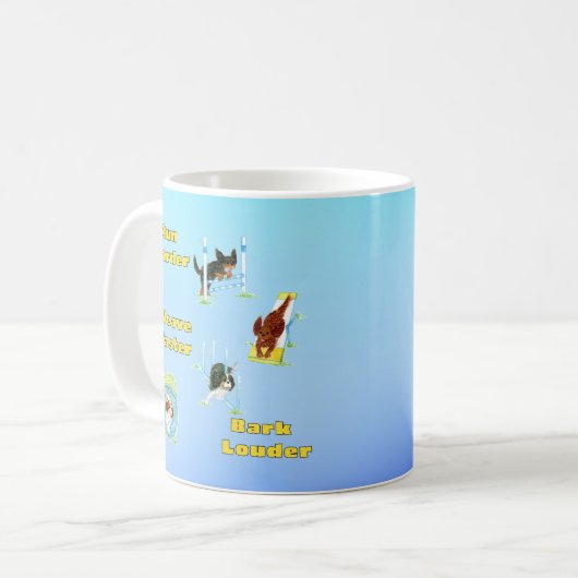 Mug Cavalier King Charles Spaniel Agility Fun (Devant gauche)