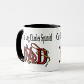 Mug Cavalier King Charles Spaniel DAD Cadeaux (Devant gauche)