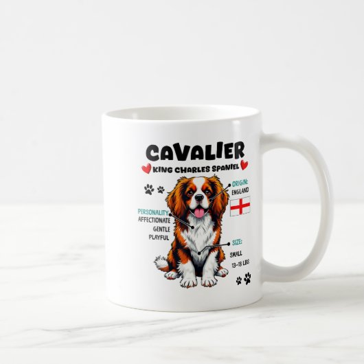 Mug Cavalier King Charles Spaniel Owner Funny Dog Love (Droite)