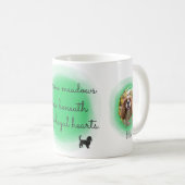 Mug Cavalier King Charles Spaniel Pastel Vert Personna (Devant droit)
