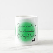 Mug Cavalier King Charles Spaniel Pastel Vert Personna (Centre)