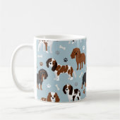 Mug Cavalier King Charles Spaniel Paws and Bones (Gauche)