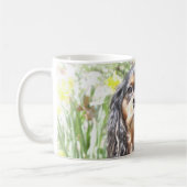 Mug Cavalier King Charles Spaniel peint (Gauche)