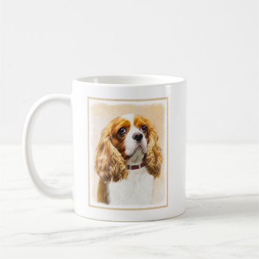 Mug Cavalier King Charles Spaniel Peinture originale (Gauche)
