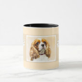 Mug Cavalier King Charles Spaniel Peinture originale (Centre)