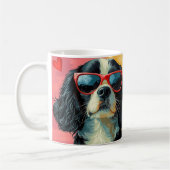 Mug Cavalier King Charles Spaniel Saint-Valentin (Gauche)