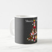 Mug Cavalier King Charles Spaniel Tree Xmas (Devant gauche)