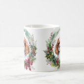 Mug Cavalier King Christmas Wreath Festive Pup (Centre)