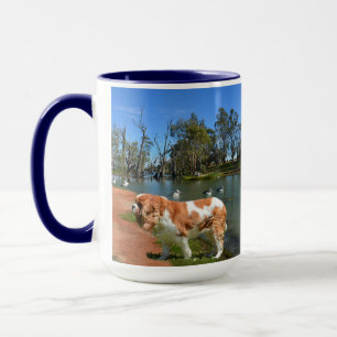 Mug Cavalier Spaniel Et Pélicans,