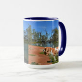 Mug Cavalier Spaniel Et Pélicans, (Devant droit)