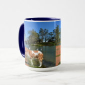 Mug Cavalier Spaniel Et Pélicans, (Devant gauche)