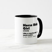 Mug Cavalière Définition Drôle Cavalière (Devant droit)