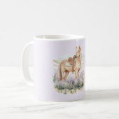 Mug Cavalière Fleur Lavande Salut (Devant gauche)
