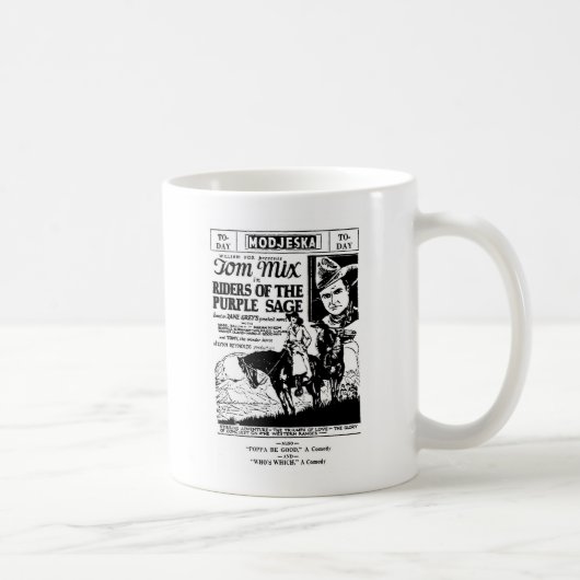Mug Cavaliers de Tom Mix de l'annonce occidentale 1925 (Droite)