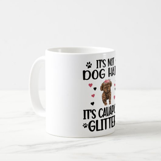 Mug Cavapoo Amoureux des chiens Cavapoo Maman Cavoodle (Devant gauche)