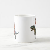 Mug Caveman Riding Dinosaur Cartoon Image (Centre)