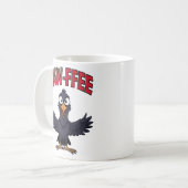 Mug CAW-FFEE Funny Crow Coffee Lover (Devant gauche)
