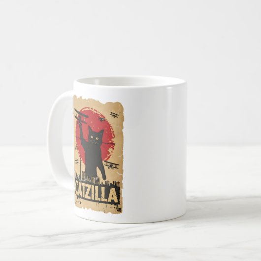 Mug CaZilla Biplan Chat (Devant gauche)