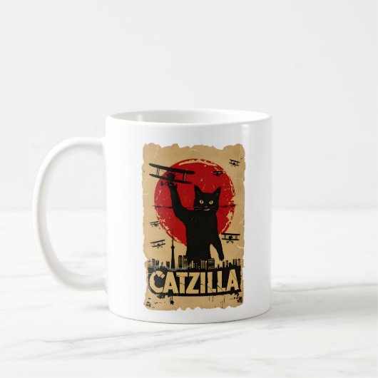 Mug CaZilla Biplan Chat (Gauche)