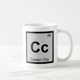 Mug Cc - Carson City Nevada Chimie Tableau Périodique