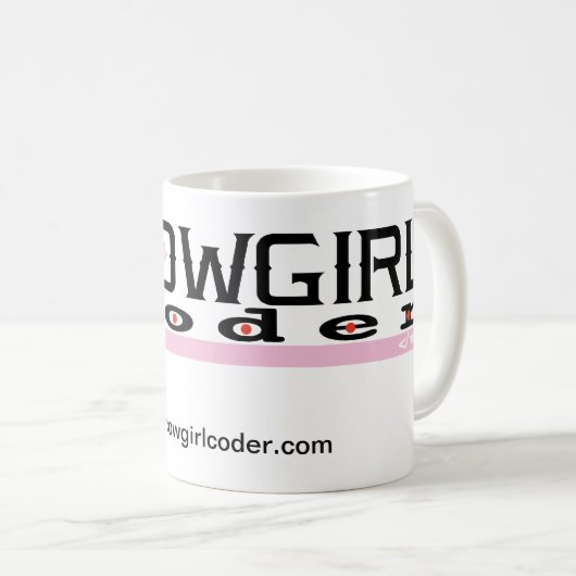 Mug cc-final, thecowgirlcoder.com (Devant droit)