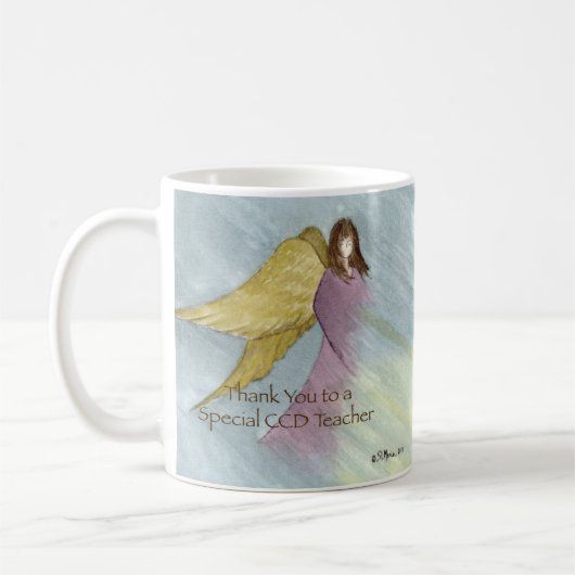 Mug CCD Enseignant Merci Gift Mug, Angel Blue (Gauche)