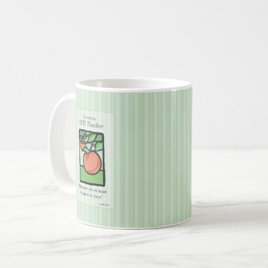 Mug CCD Enseignant Merci Gift Mug, Pomme (Devant gauche)