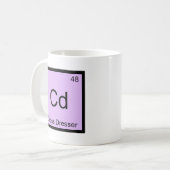 Mug Cd - pièce en t croisée de symbole d'élément de (Devant gauche)