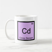 Mug Cd - pièce en t croisée de symbole d'élément de (Gauche)