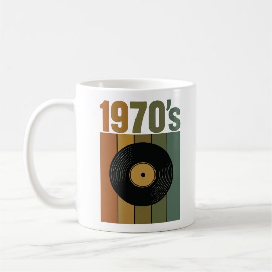Mug Cd rétro vintage 1970 (Gauche)