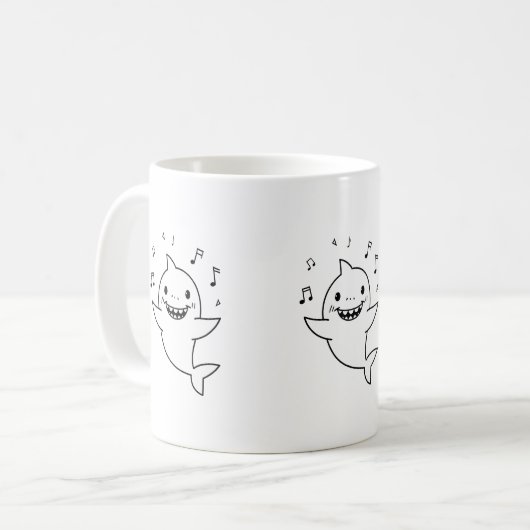 Mug Ce Chant Mama Shark Vous Fera Chanter (Devant gauche)