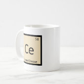 Mug Ce - Chimie Fromage à la Crème Symbole du Tableau (Devant gauche)