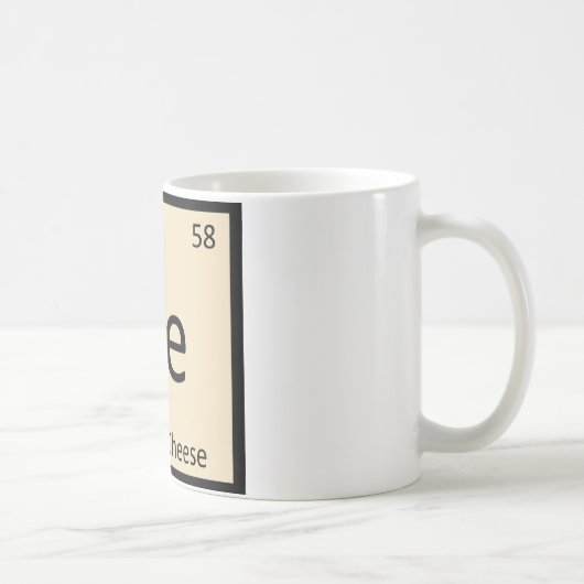 Mug Ce - Chimie Fromage à la Crème Symbole du Tableau (Droite)