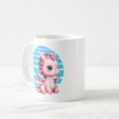 Mug Ce design présente un dragon rose mignon avec un g (Devant gauche)