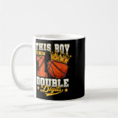 Mug Ce Garçon Double Chiffres Dix Basket 10 Ans (Gauche)