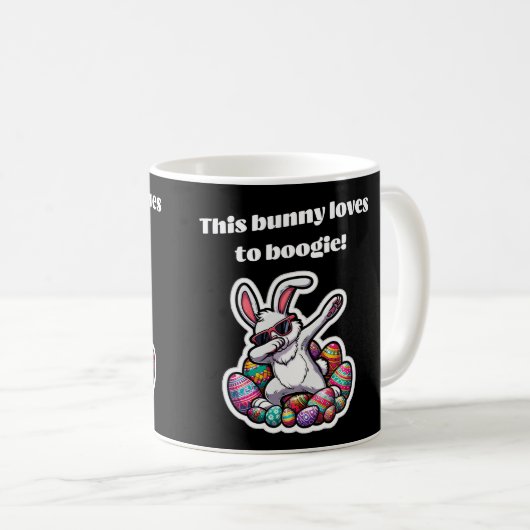 Mug Ce lapin adore faire du bogie ! (Devant droit)