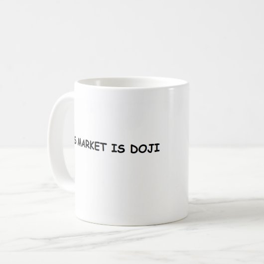 Mug Ce marché est Doji (Devant gauche)